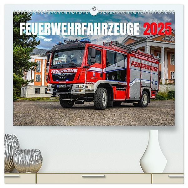 Feuerwehrfahrzeuge (hochwertiger Premium Wandkalender 2025 DIN A2 quer), Kunstdruck in Hochglanz, Calvendo, MH-CONNECT 112