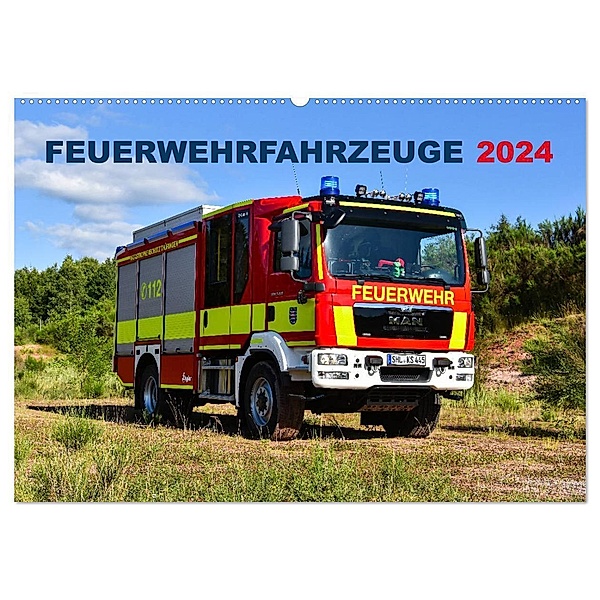 Feuerwehrfahrzeuge (Wandkalender 2024 DIN A2 quer), CALVENDO Monatskalender, MH Photoart & Medien / Marcus Heinz