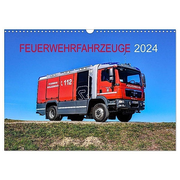 Feuerwehrfahrzeuge (Wandkalender 2024 DIN A3 quer), CALVENDO Monatskalender, MH Photoart & Medien