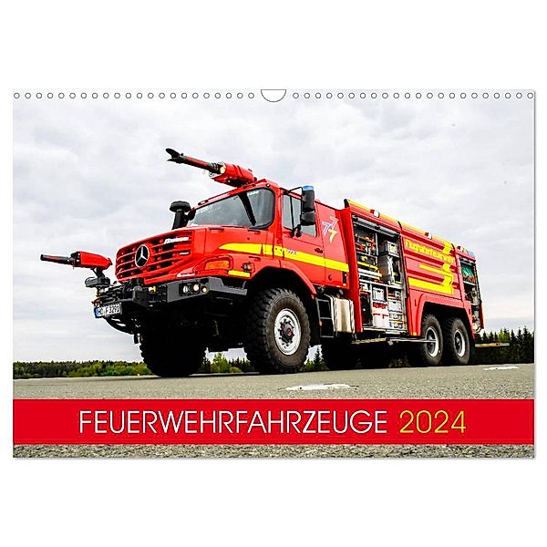 Feuerwehrfahrzeuge (Wandkalender 2024 DIN A3 quer), CALVENDO Monatskalender, MH CONNECT 112 Marcus Heinz