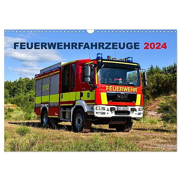 Feuerwehrfahrzeuge (Wandkalender 2024 DIN A3 quer), CALVENDO Monatskalender, MH Photoart & Medien / Marcus Heinz