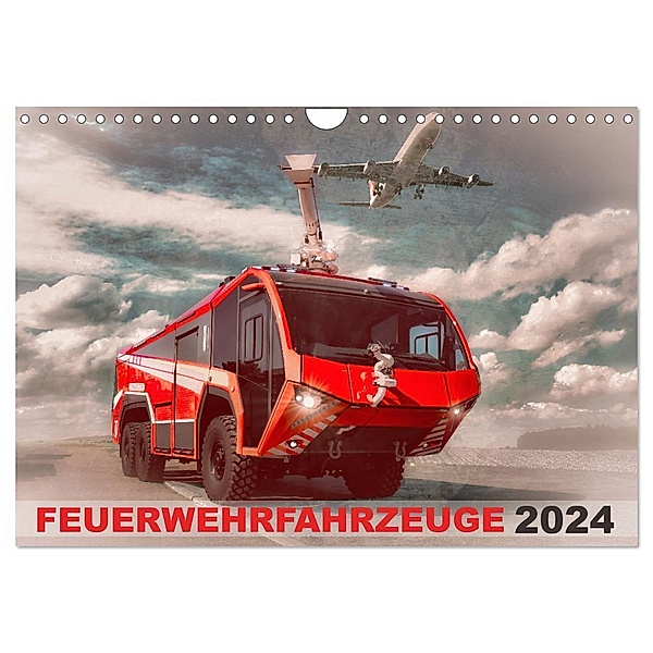 Feuerwehrfahrzeuge (Wandkalender 2024 DIN A4 quer), CALVENDO Monatskalender, MH CONNECT 112 / Marcus Heinz