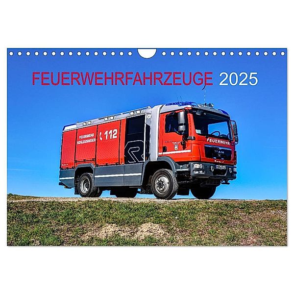 Feuerwehrfahrzeuge (Wandkalender 2025 DIN A4 quer), CALVENDO Monatskalender, Calvendo, MH Photoart & Medien