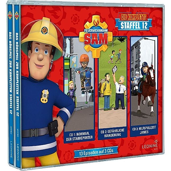 Feuerwehrmann Sam - Hörspielbox.Staffel.12,3 Audio-CD, Diverse Interpreten