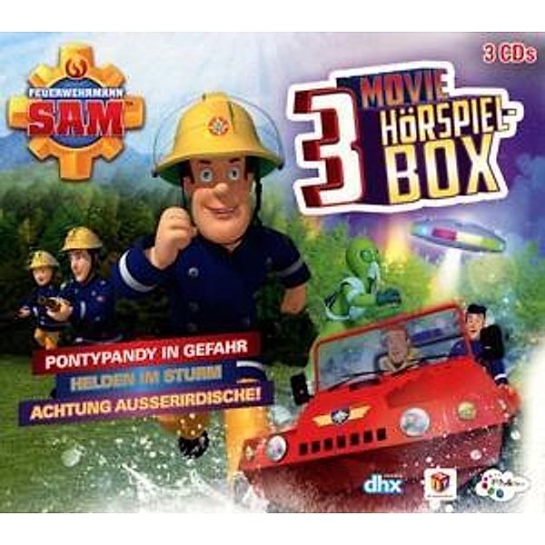 Feuerwehrmann Sam - Movie Hörspiel Box, 3 Audio-CDs, Feuerwehrmann Sam