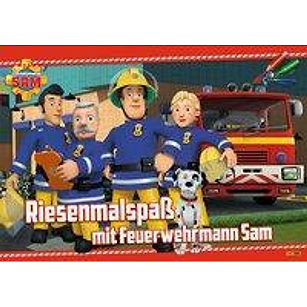 Feuerwehrmann Sam - Riesenmalspass mit Feuerwehrmann Sam