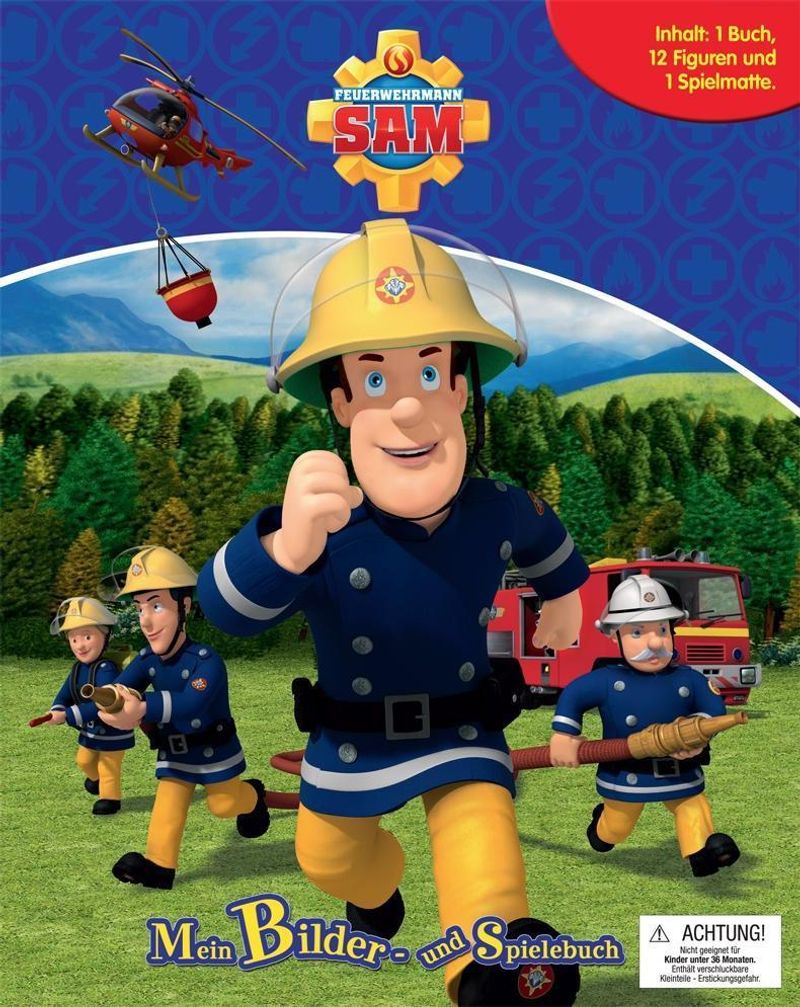 Feuerwehrmann Sam, Spielbuch + 12 Spielfiguren + Spielmatte | Weltbild.ch