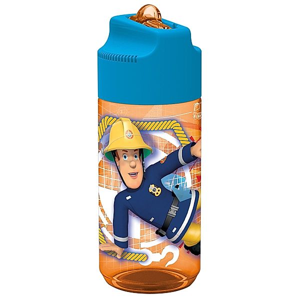 Feuerwehrmann Sam, Trinkflasche, Strohhalm, transparent | Weltbild.de