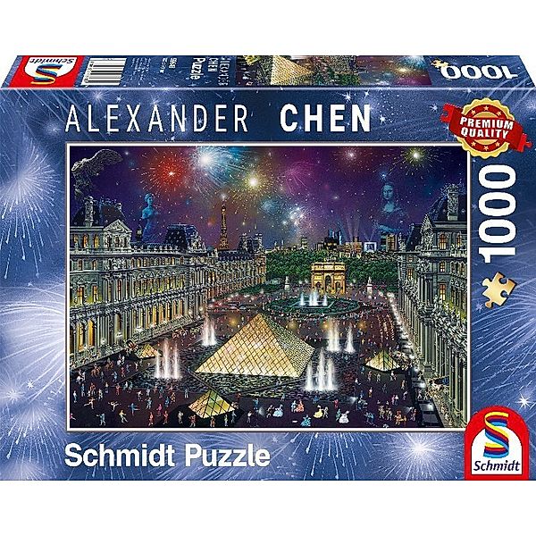 SCHMIDT SPIELE Feuerwerk am Louvre (Puzzle)