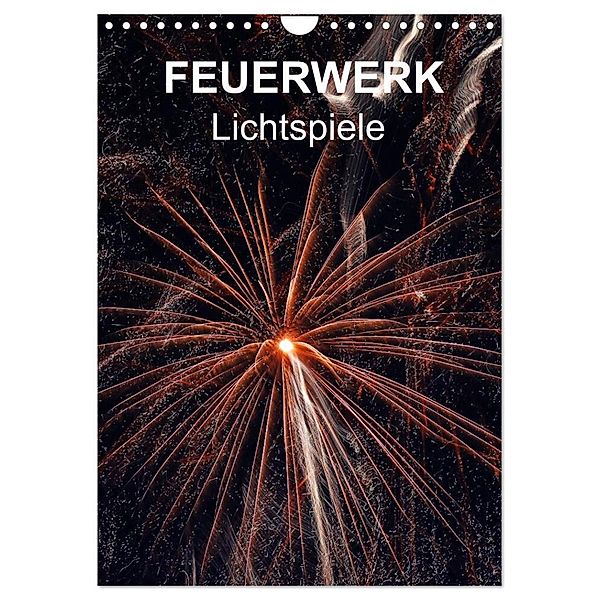FEUERWERK - Lichtspiele (Wandkalender 2024 DIN A4 hoch), CALVENDO Monatskalender, reinhard sock