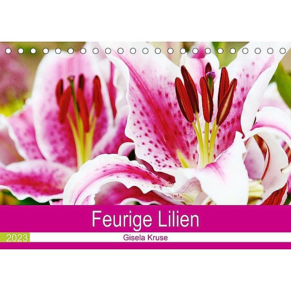 Feurige Lilien (Tischkalender 2023 DIN A5 quer), Gisela Kruse