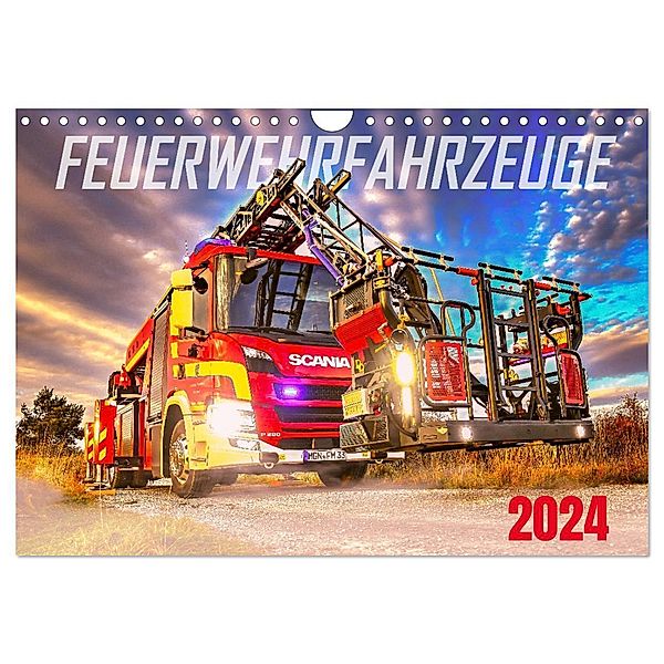 Feurwehrfahrzeuge (Wandkalender 2024 DIN A4 quer), CALVENDO Monatskalender, MH CONNECT 112 / Marcus Heinz