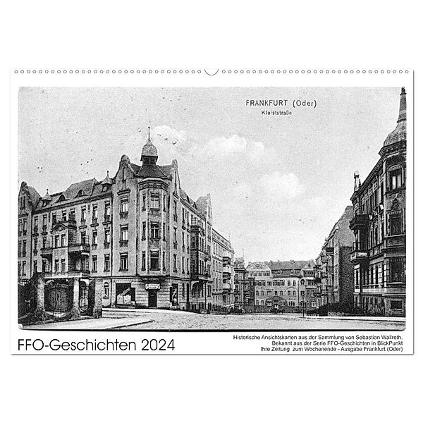 FFO-Geschichten. Historische Ansichtskarten aus Frankfurt (Oder) (Wandkalender 2024 DIN A2 quer), CALVENDO Monatskalender, Sebastian Wallroth