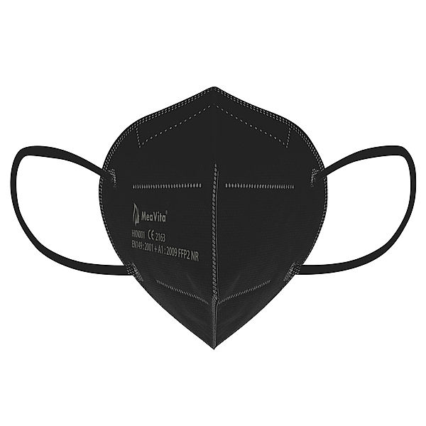 FFP2 Schutzmaske 10er-Set (Farbe: Schwarz)