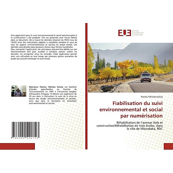 Fiabilisation du suivi environnemental et social par numérisation, Patrice Tshitala Kalula