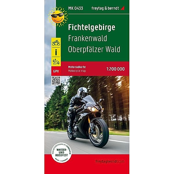 Fichtelgebirge, Motorradkarte 1:200.000, freytag & berndt