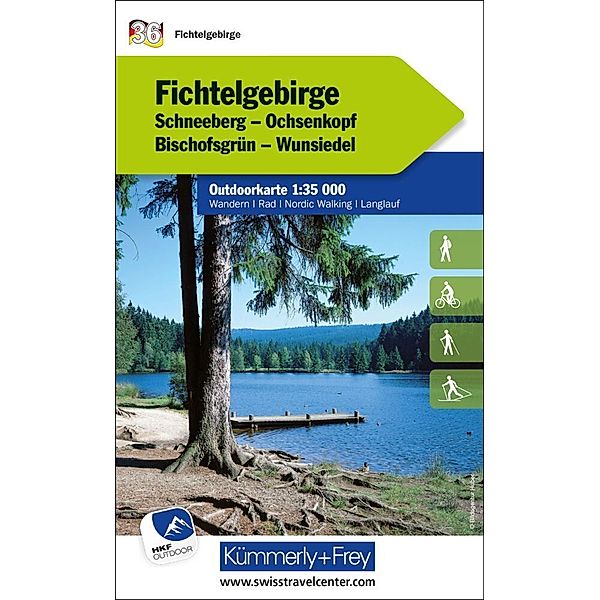 Fichtelgebirge Nr. 36 Outdoorkarte Deutschland 1:35 000