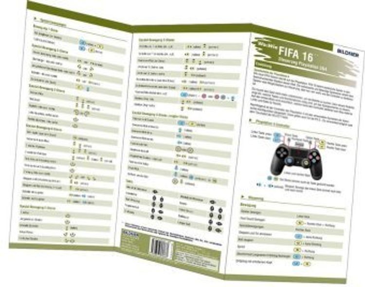 FIFA 16 - Steuerung Playstation 3 & 4, 1 Falttafel Buch kaufen