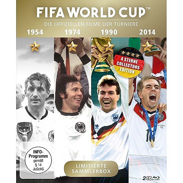 FIFA WORLD CUP 54 * 74 * 90 * 14 - Die offiziellen Filme der Turniere - 2 Disc Bluray, Diverse Interpreten