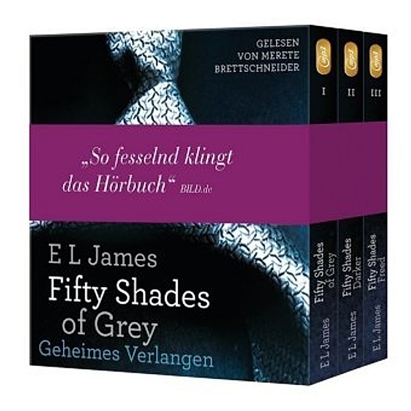 Fifty Shades of Grey, Die Gesamtausgabe (Teil 1-3), 6 Audio-CD, 6 MP3, E L James