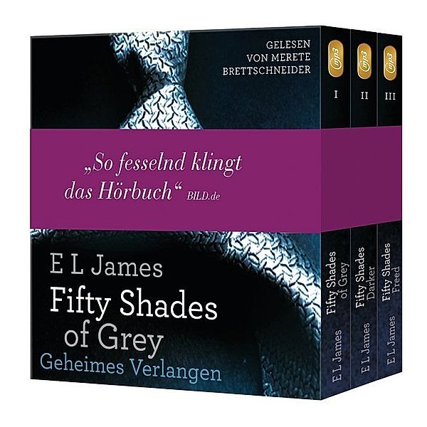 Fifty Shades of Grey, Die Gesamtausgabe (Teil 1-3),6 Audio-CD, 6 MP3, E L James