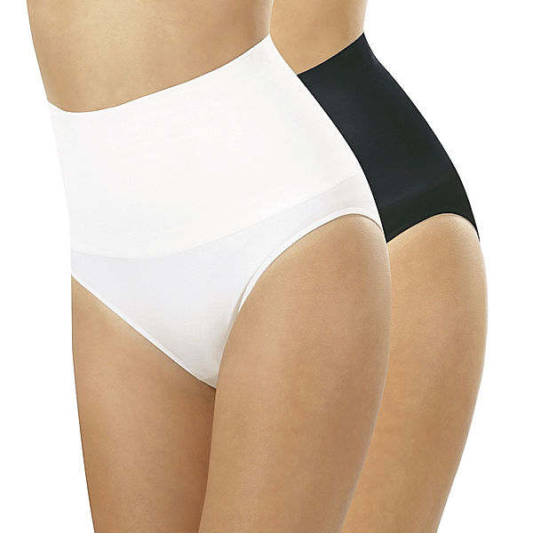 Figur Body - Taillenslip, 2er-Set, schwarz/weiß (Größe: XL=44/46)