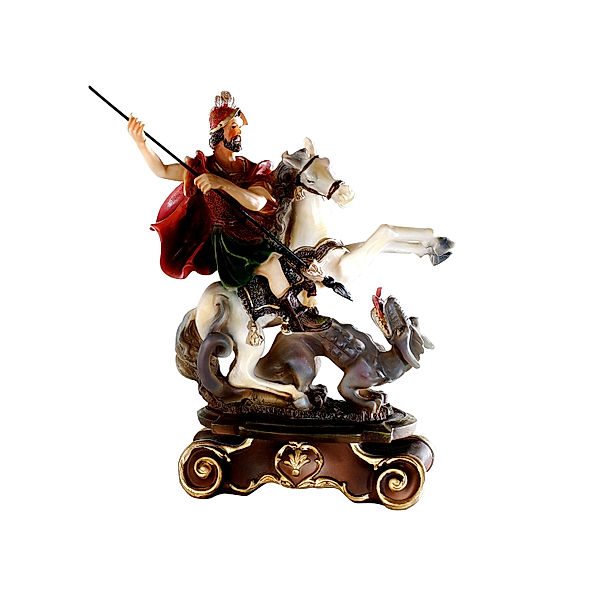 Figur Heiliger Georg auf Pferd
