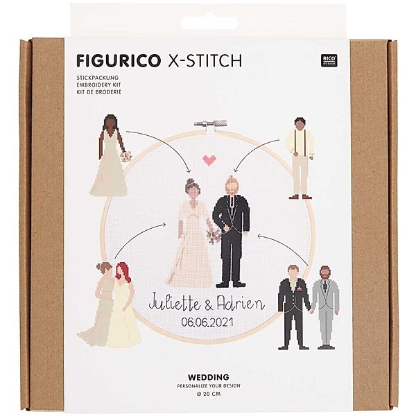 Figurico X-Stitch - Stickpackung Figurico Wedding