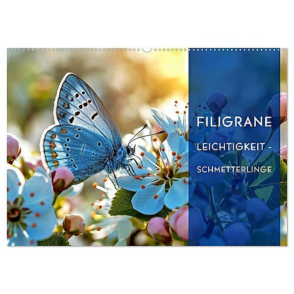 Filigrane Leichtigkeit - Schmetterlinge (Wandkalender 2025 DIN A2 quer), CALVENDO Monatskalender, Calvendo, Susan Michel