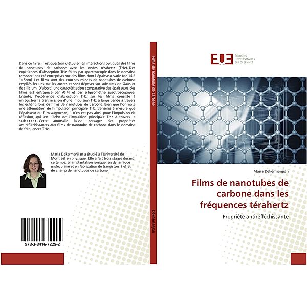 Films de nanotubes de carbone dans les fréquences térahertz, Maria Dekermenjian