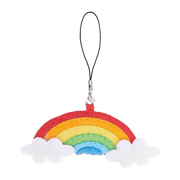 RICO DESIGN Filz-Bastelset ANHÄNGER - REGENBOGEN in bunt