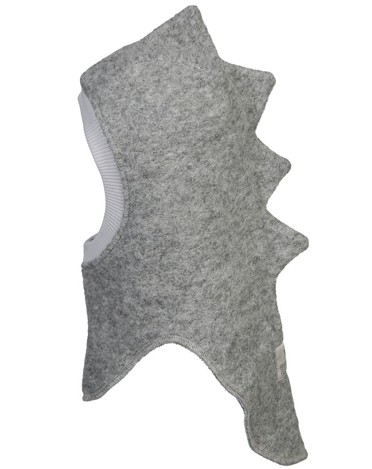 Filz-Schlupfmütze DINO mit Wolle in light grey kaufen