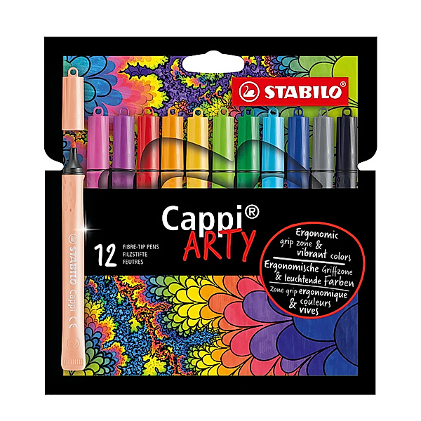 STABILO® Filzstift STABILO® Cappi ARTY 12er-Pack