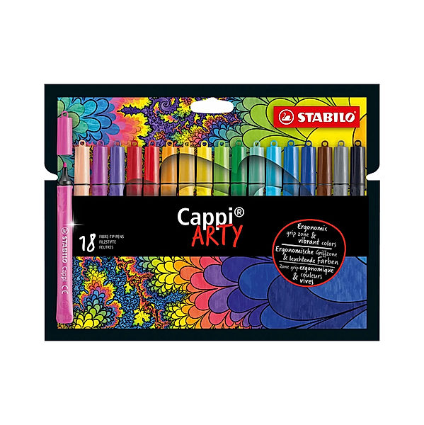 STABILO® Filzstift STABILO® Cappi ARTY 18er-Pack