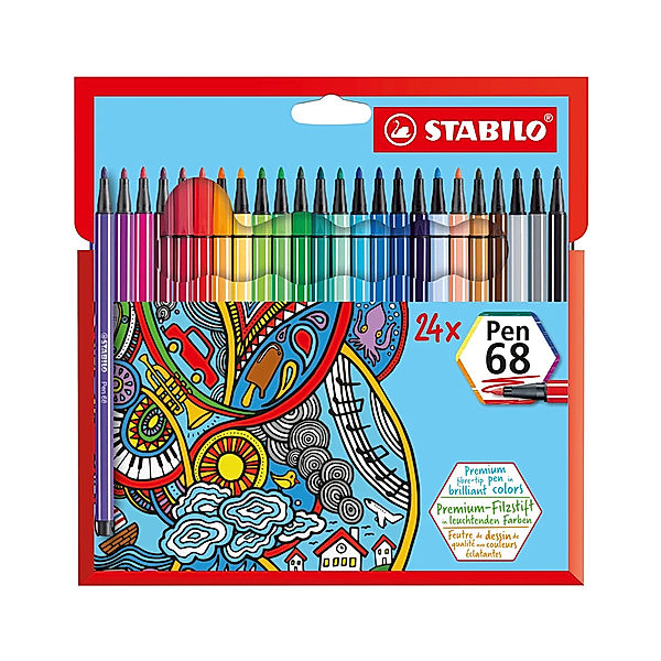 STABILO® Filzstift STABILO® Pen 68 24er-Pack