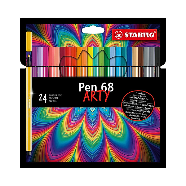 STABILO® Filzstift STABILO® Pen 68 ARTY 24er-Pack