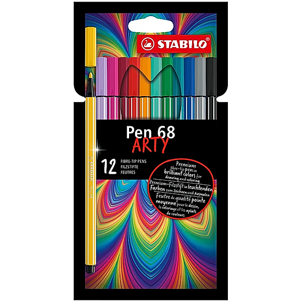 STABILO® Filzstift STABILO® Pen 68 ARTY Premium 12er-Pack