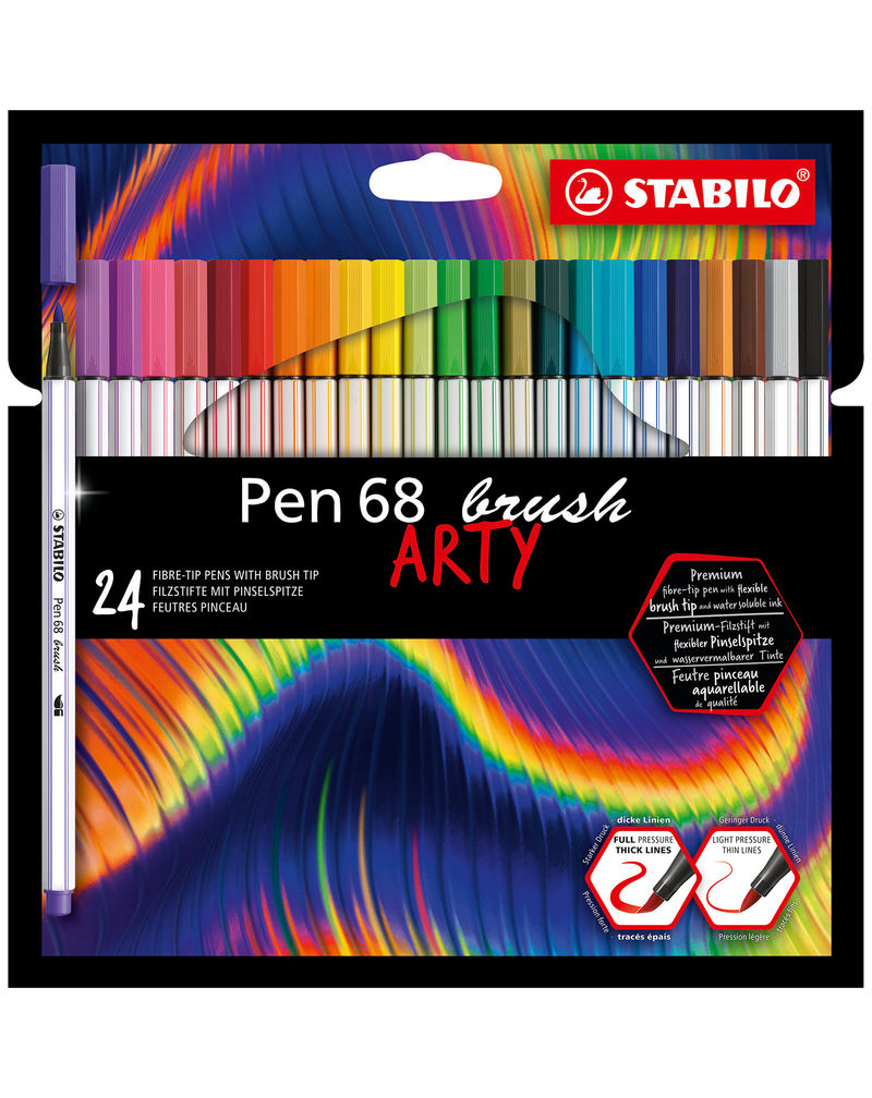 Filzstift STABILO® Pen 68 BRUSH ARTY mit 24 Farben | Weltbild.de
