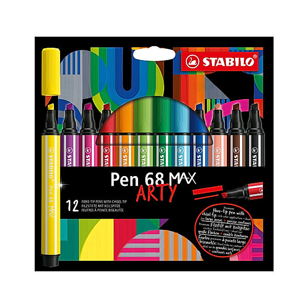 STABILO® Filzstift STABILO® Pen 68 MAX ARTY 12er-Pack