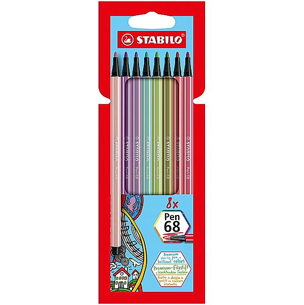 STABILO® Filzstift STABILO® Pen 68 Premium 8er-Pack