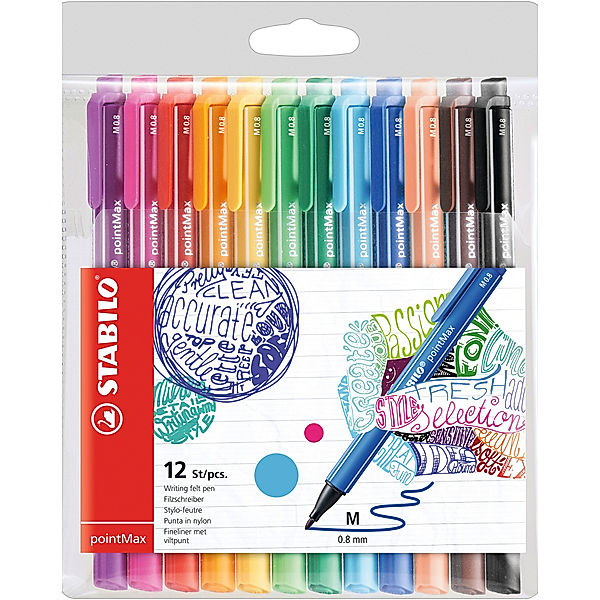 STABILO® Filzstift STABILO® pointMax 12er-Pack