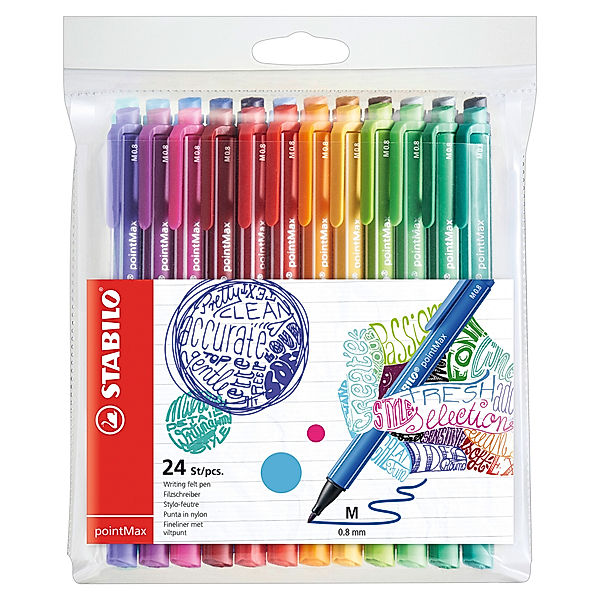 STABILO® Filzstift STABILO® pointMax 24er-Pack