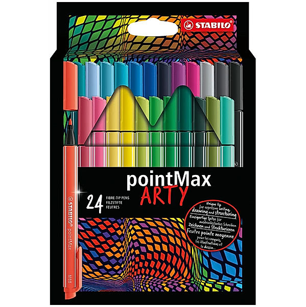 STABILO® Filzstift STABILO® pointMax ARTY mit 24 Farben