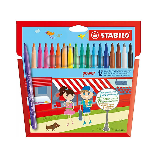 STABILO® Filzstift STABILO® power 18er-Pack