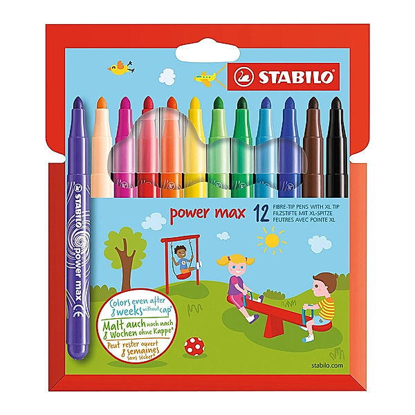 STABILO® Filzstift STABILO® power max 12er-Pack