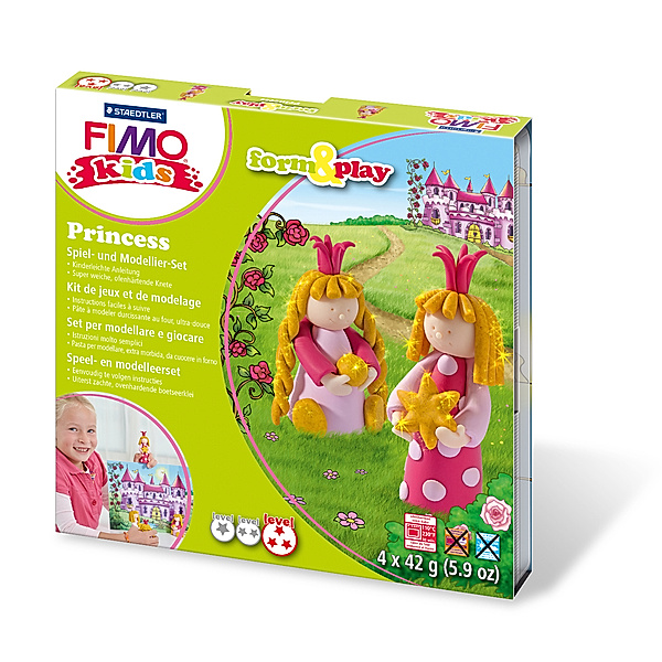 Fimo FIMO kids Form & Play Princess, Spiel- und Modellierset