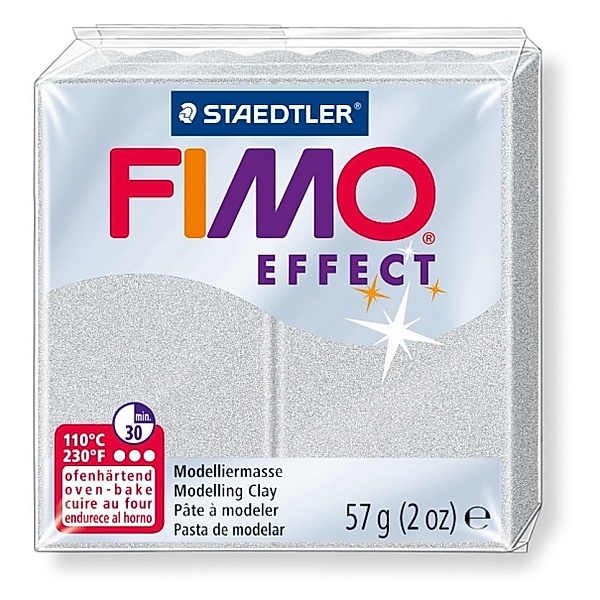 STAEDTLER FIMO metallic silber soft effect 57 Gramm