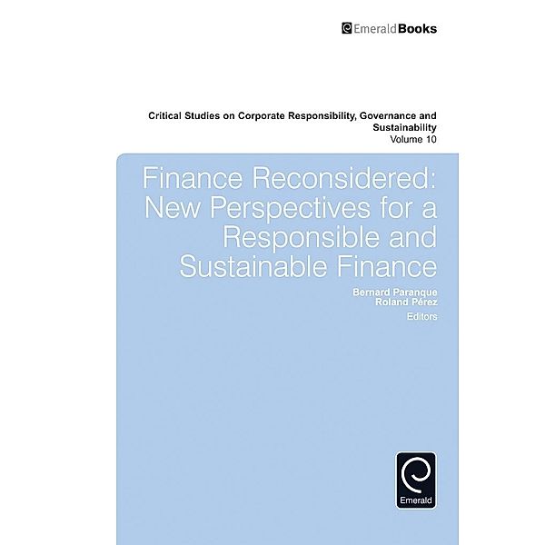 Finance Reconsidered / Critical Studies on Corporate Responsibility, Governance and Sustainability