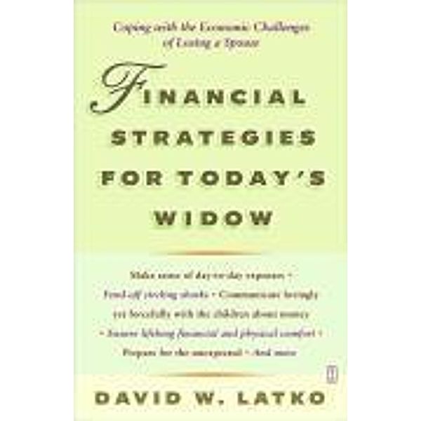 Financial Strategies for Today's Widow, David Latko
