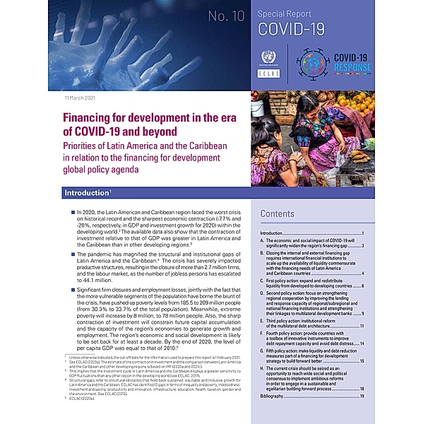 Financing for Development in the Era of COVID-19 and Beyond / ECLAC COVID-19 Special Report